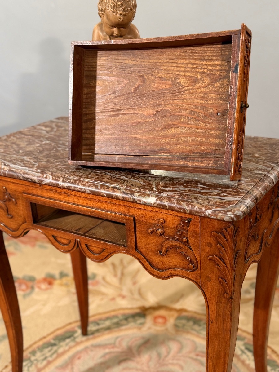 Petite Table d'Entre Deux d'Epoque Louis XV, Vers 1750-photo-2