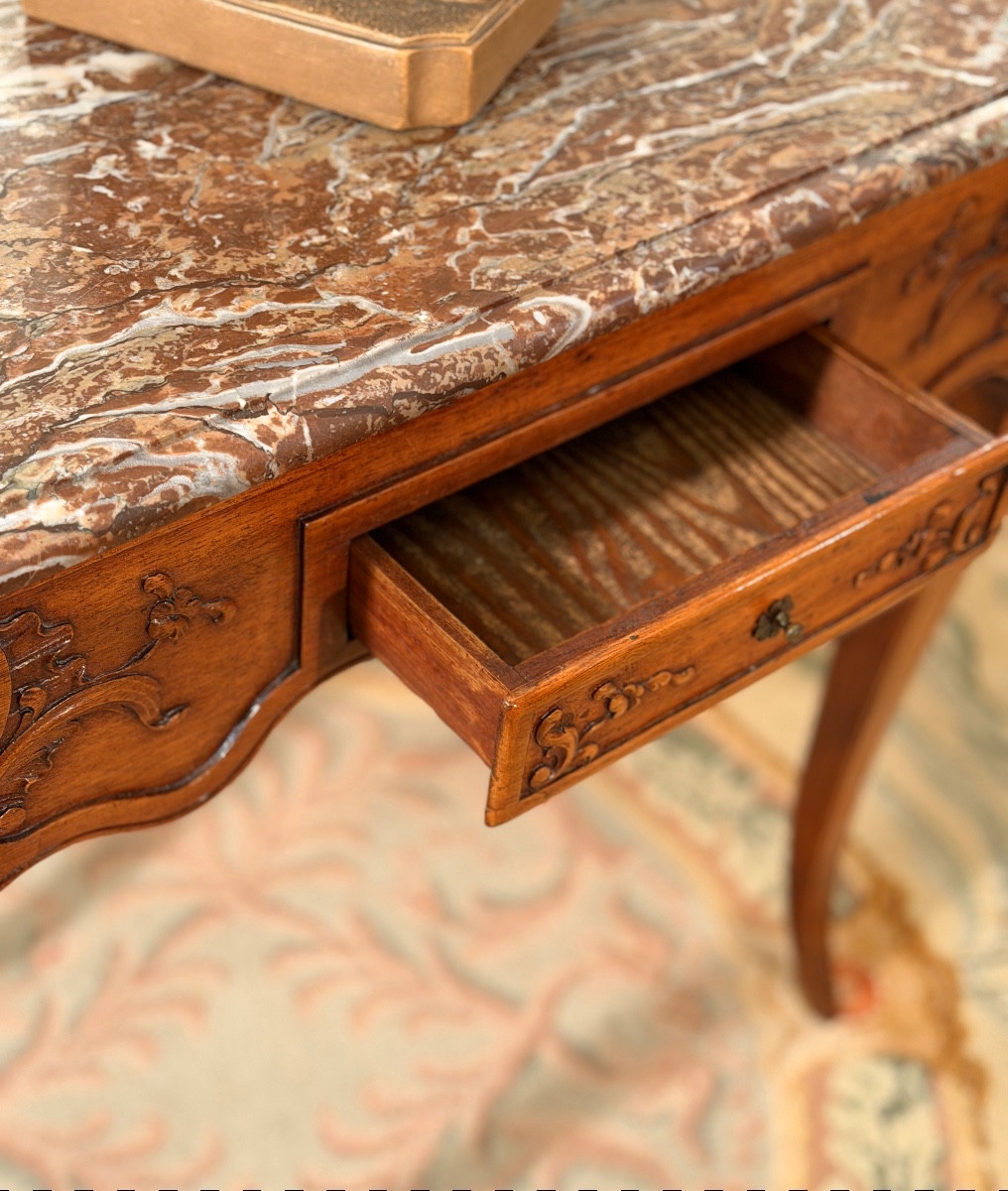 Petite Table d'Entre Deux d'Epoque Louis XV, Vers 1750-photo-8