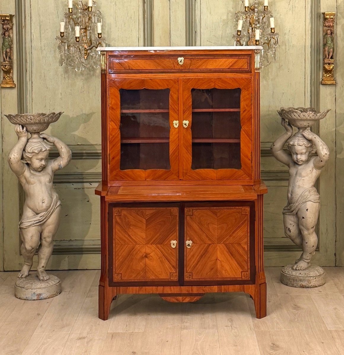 Louis XVI Period Marquetry Cabinet, Circa 1770-photo-2