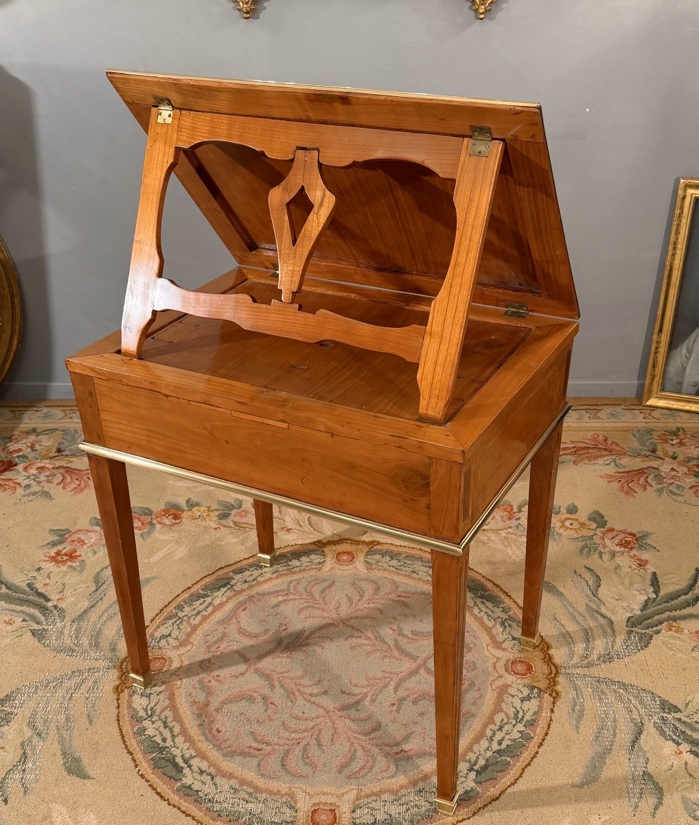 Table à Ecrire à Plateau Inclinable d'Epoque Louis XVI, Vers 1780-photo-4