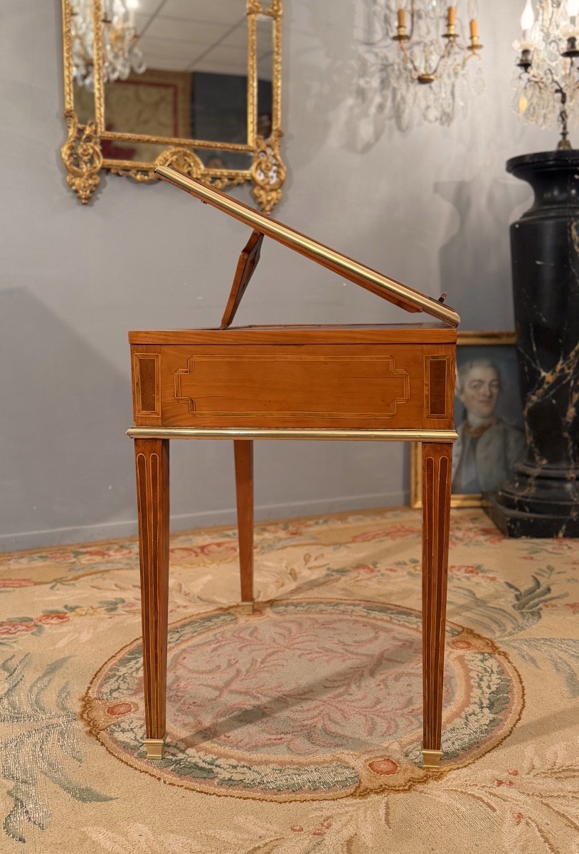 Table à Ecrire à Plateau Inclinable d'Epoque Louis XVI, Vers 1780-photo-3
