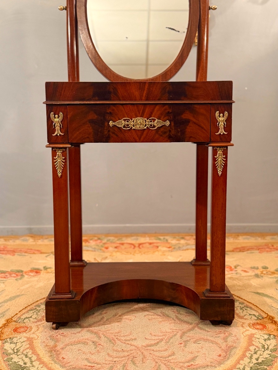 Small Dressing Table For Young Girl Empire Period 19th Century-photo-4