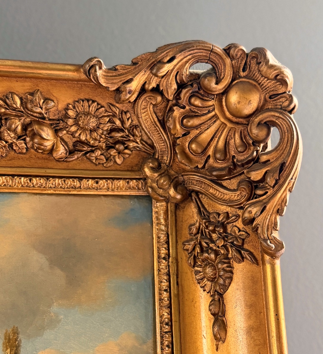 Attributed To Jean Louis Demarne, Oil On Canvas Animated Pastoral Landscape (1744 - 1829)-photo-3