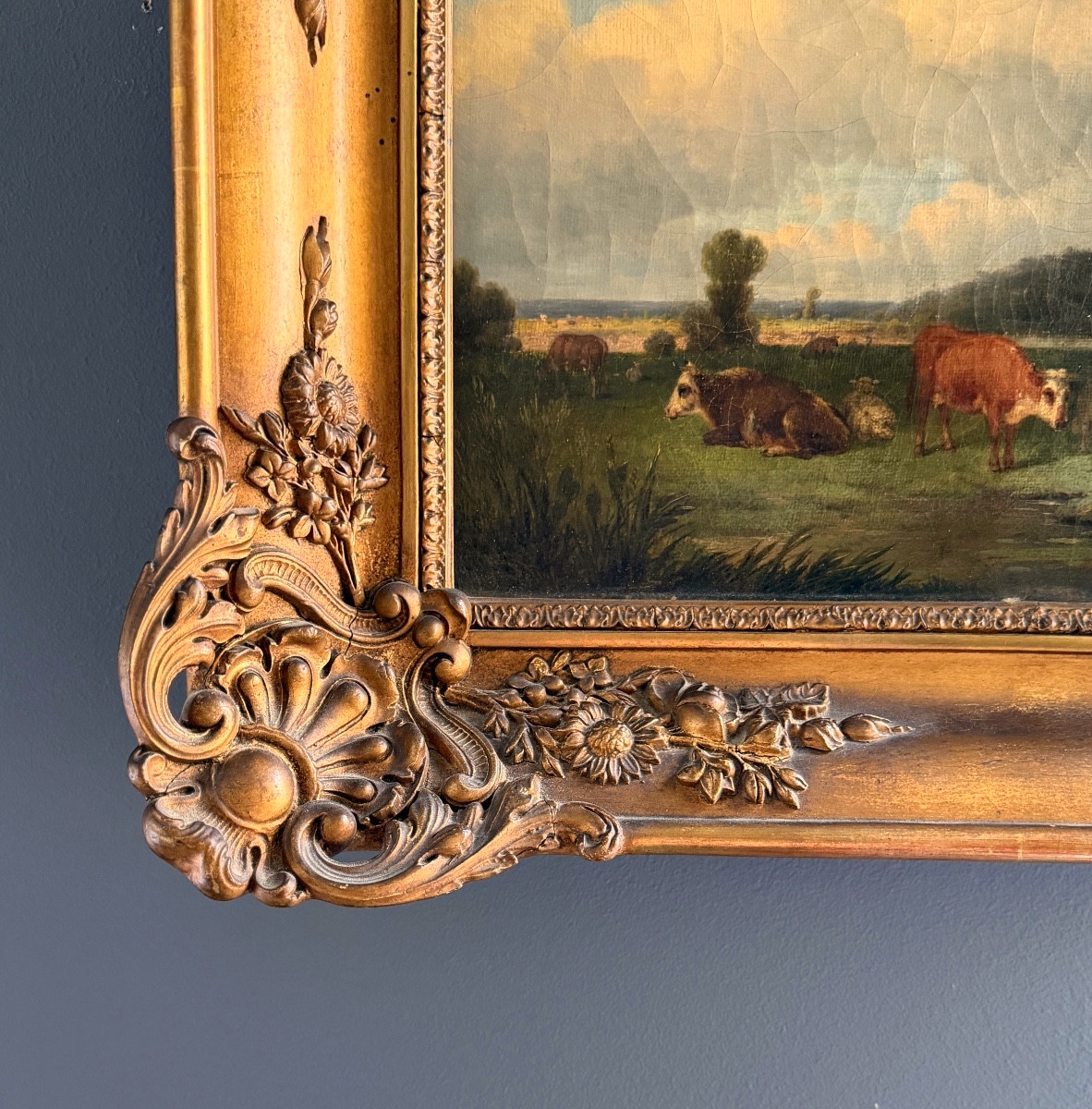 Attributed To Jean Louis Demarne, Oil On Canvas Animated Pastoral Landscape (1744 - 1829)-photo-4