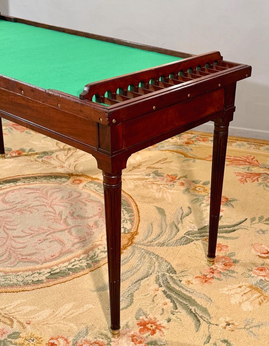 Joseph Stockel, Table à Jeu dit Trou-Madame Estampillée d'Epoque Louis XVI, Vers 1780-photo-3