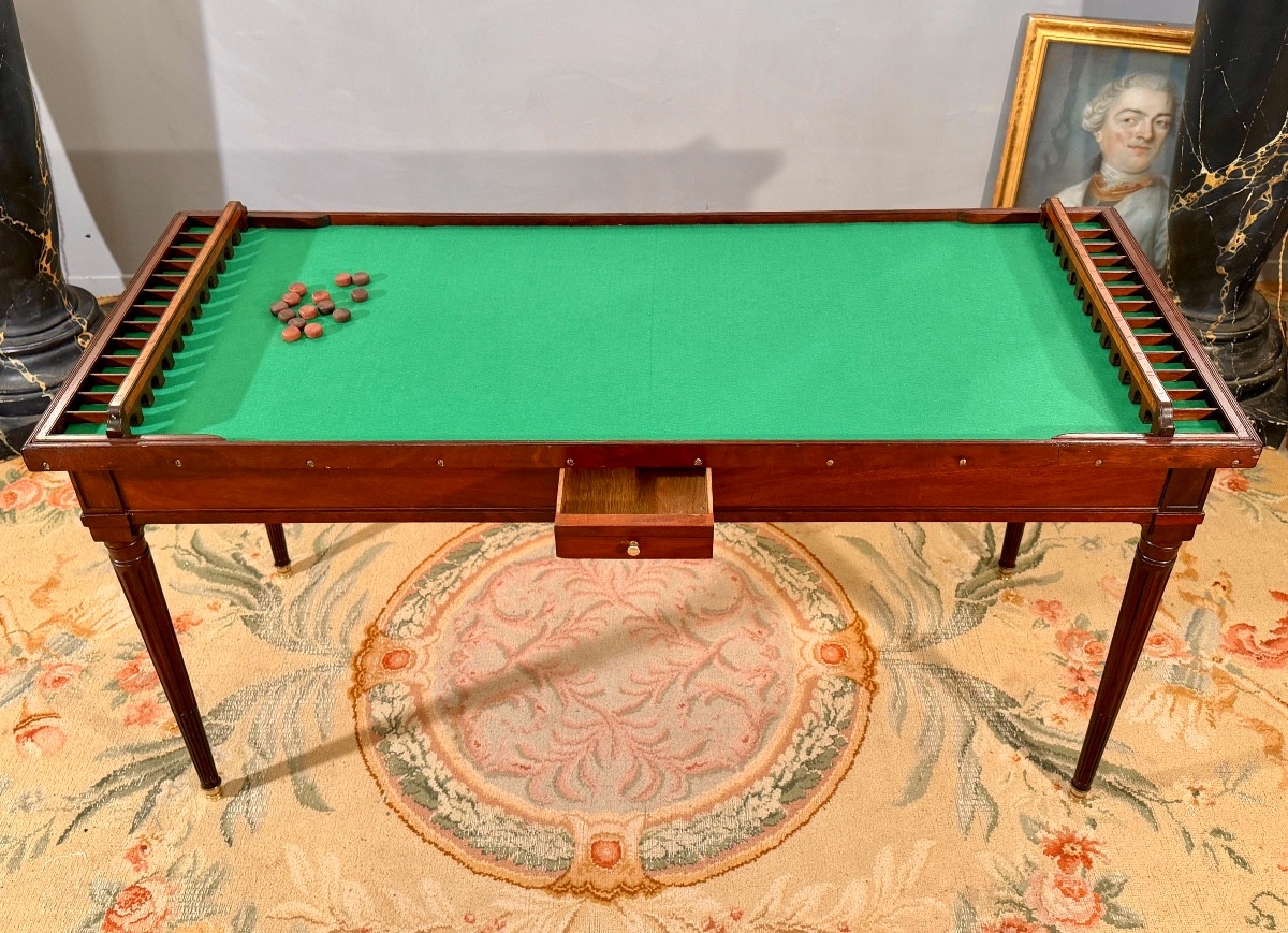 Joseph Stockel, Table à Jeu dit Trou-Madame Estampillée d'Epoque Louis XVI, Vers 1780-photo-4