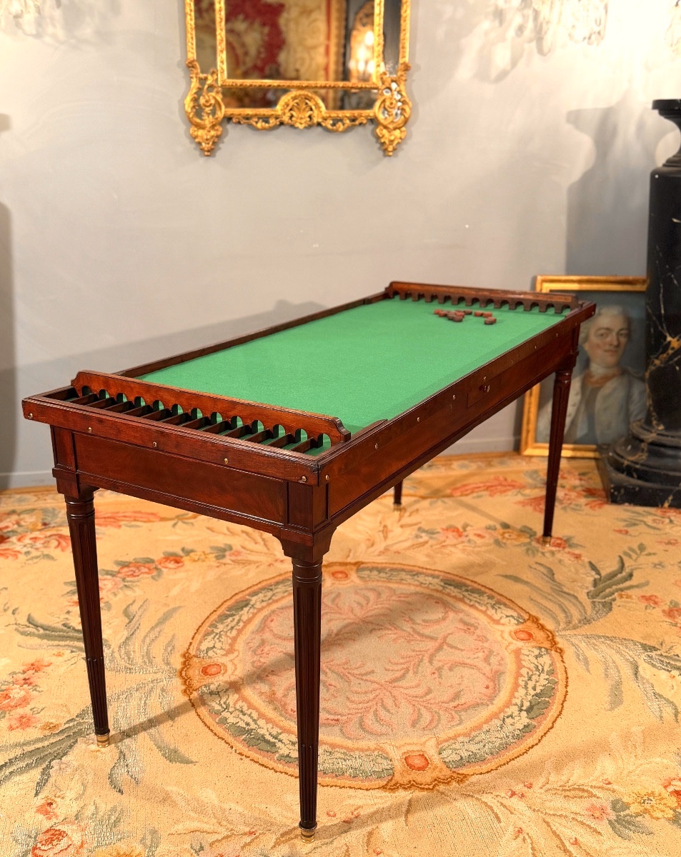 Joseph Stockel, Table à Jeu dit Trou-Madame Estampillée d'Epoque Louis XVI, Vers 1780