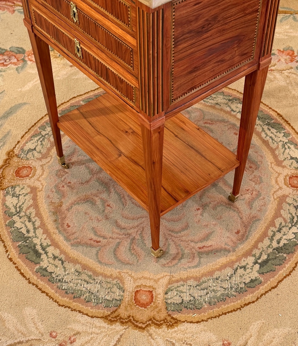 Dusautoy Jean Pierre, Table de Salon Estampillée d'Epoque Louis XVI, Vers 1780-photo-4