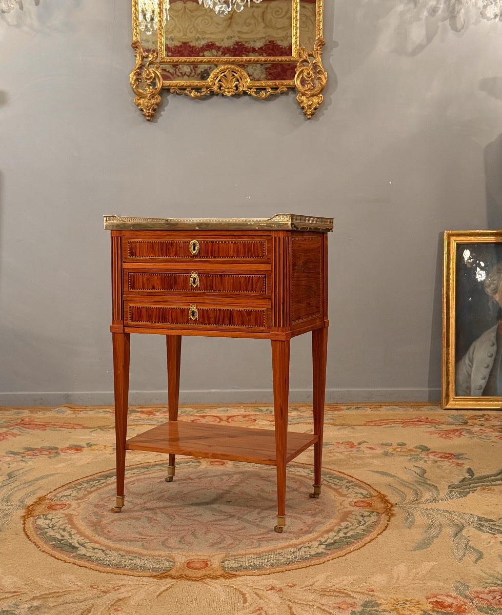 Dusautoy Jean Pierre, Table de Salon Estampillée d'Epoque Louis XVI, Vers 1780