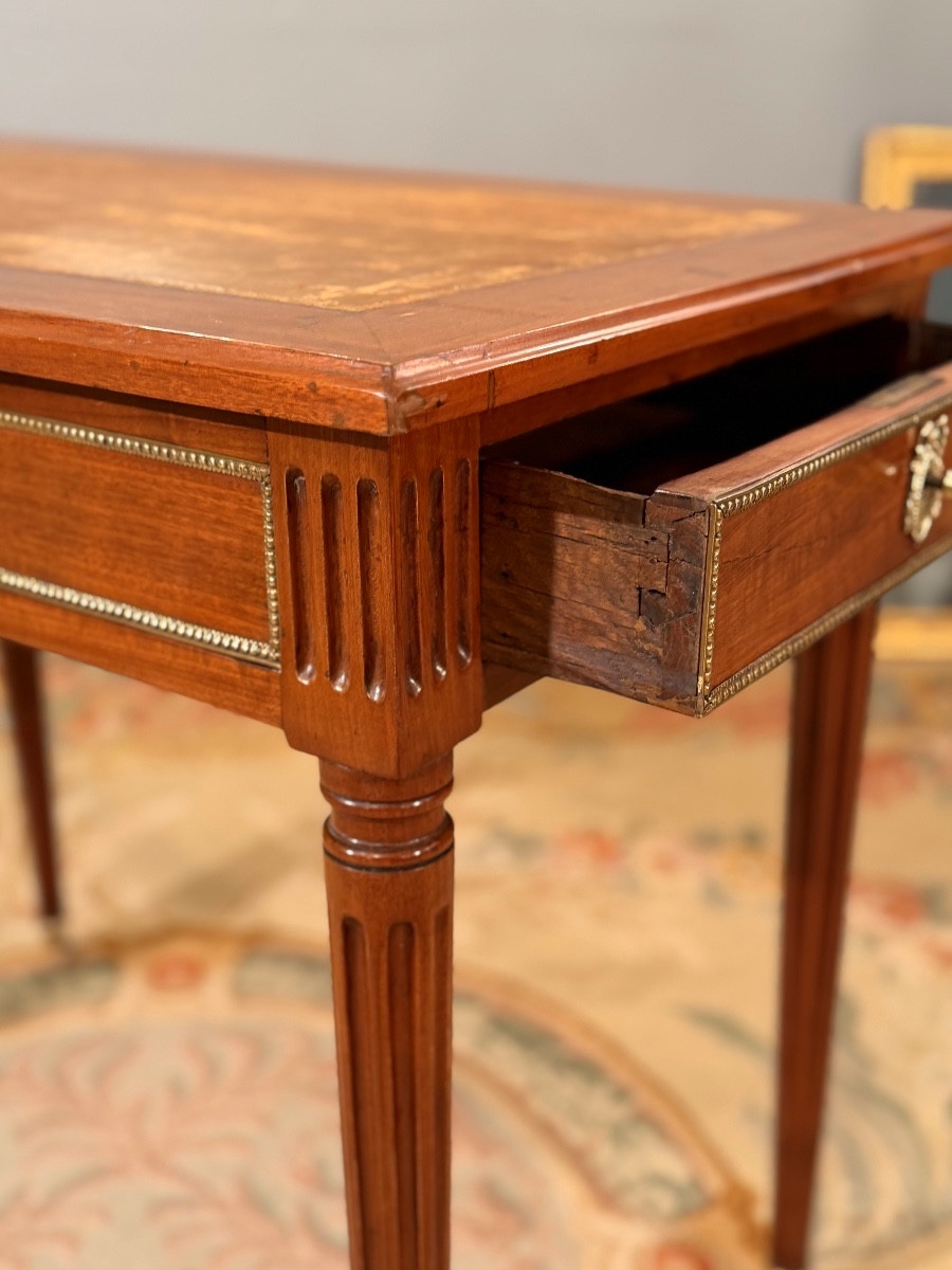 Jacques Birckle, Mahogany Writing Table, Louis XVI Period, Circa 1780-photo-4