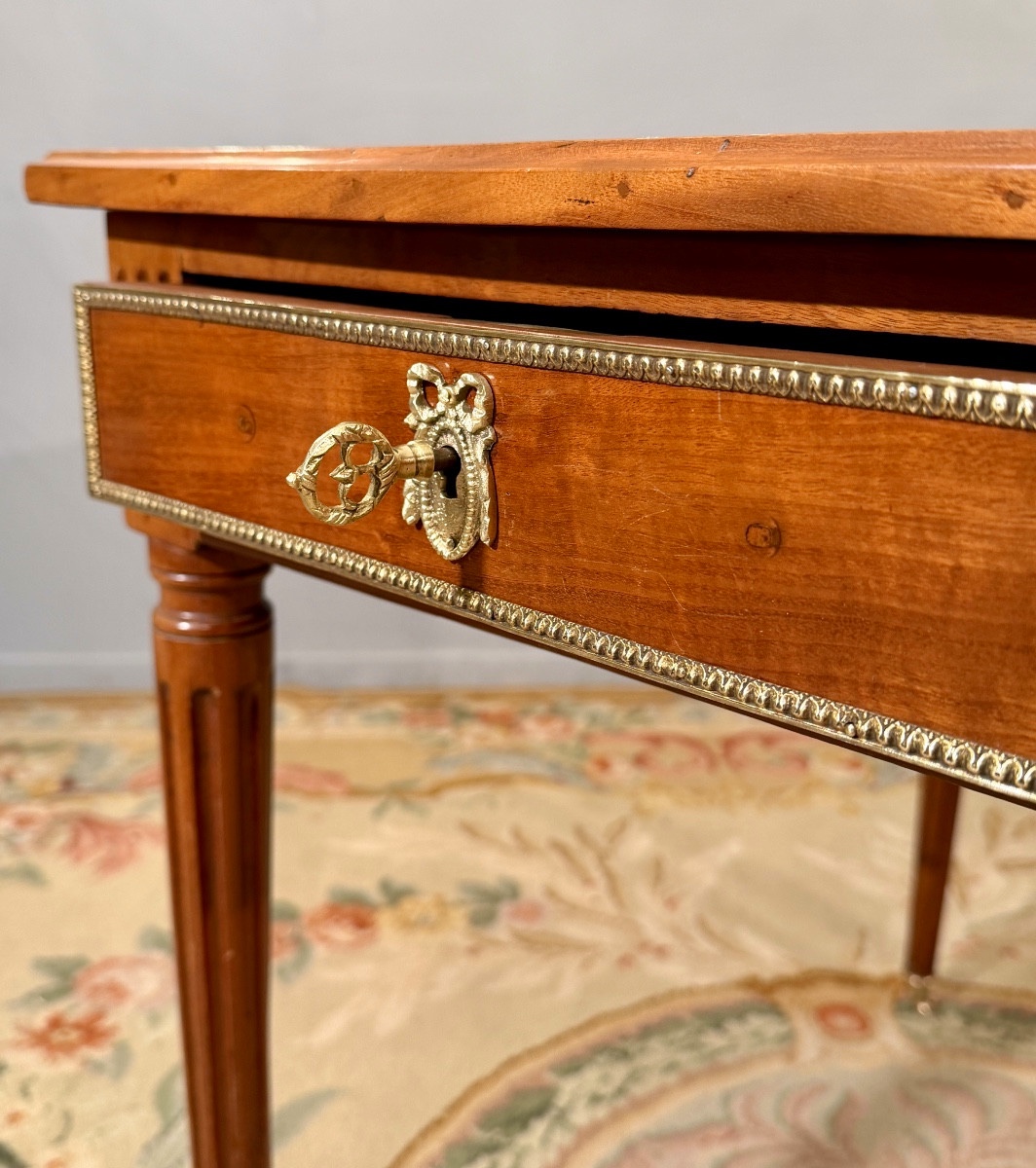 Jacques Birckle, Mahogany Writing Table, Louis XVI Period, Circa 1780-photo-1