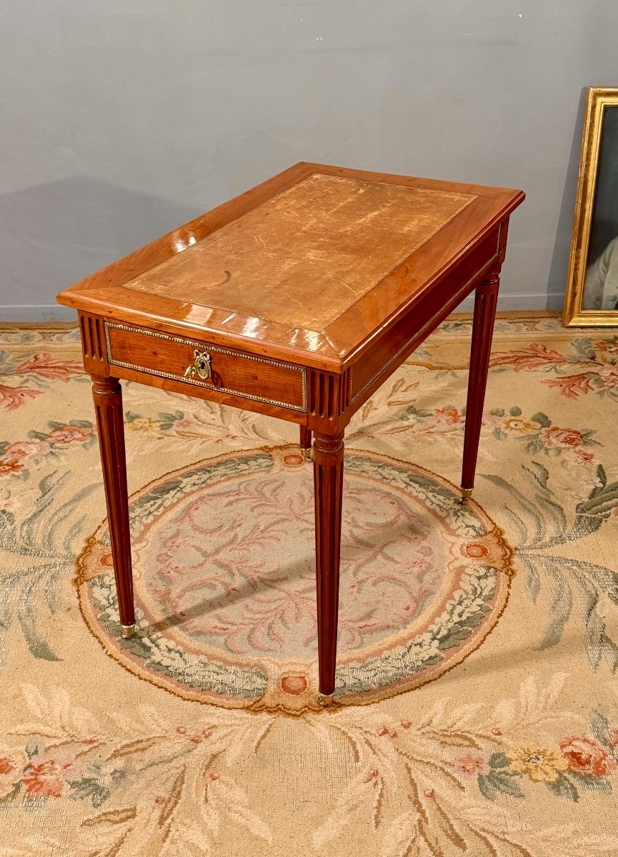 Jacques Birckle, Mahogany Writing Table, Louis XVI Period, Circa 1780-photo-4