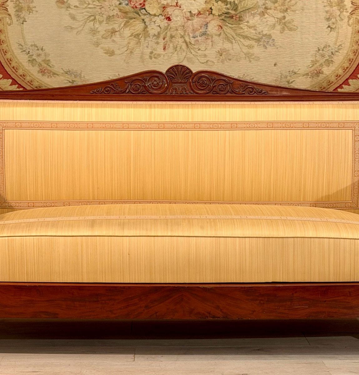 Att. To Jacob, Empire Period Mahogany Sofa Bench, Circa 1810-photo-4