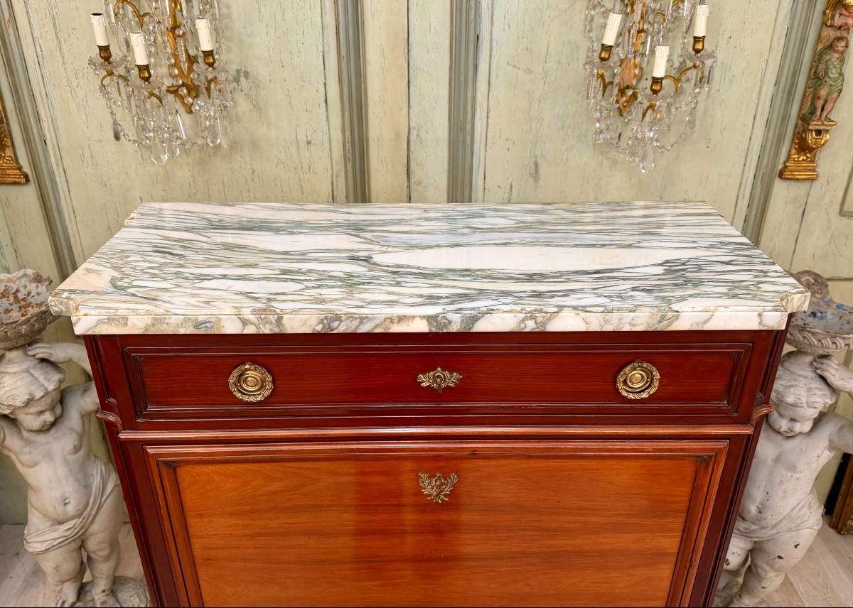 Mailfert, Secrétaire en Acajou Estampillé de Style Louis XVI, Vers 1900-photo-2