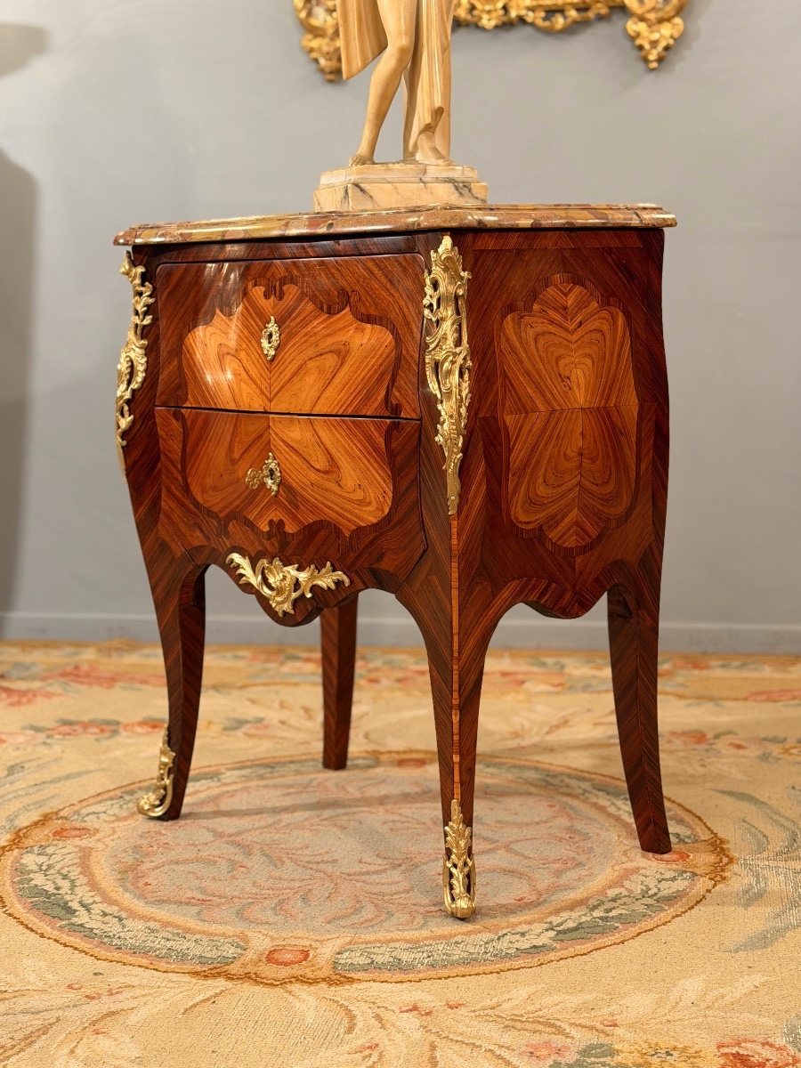 Denis Genty, Petite Commode d'Entre Deux Estampillée d'Epoque Louis XV, Vers 1760-photo-2