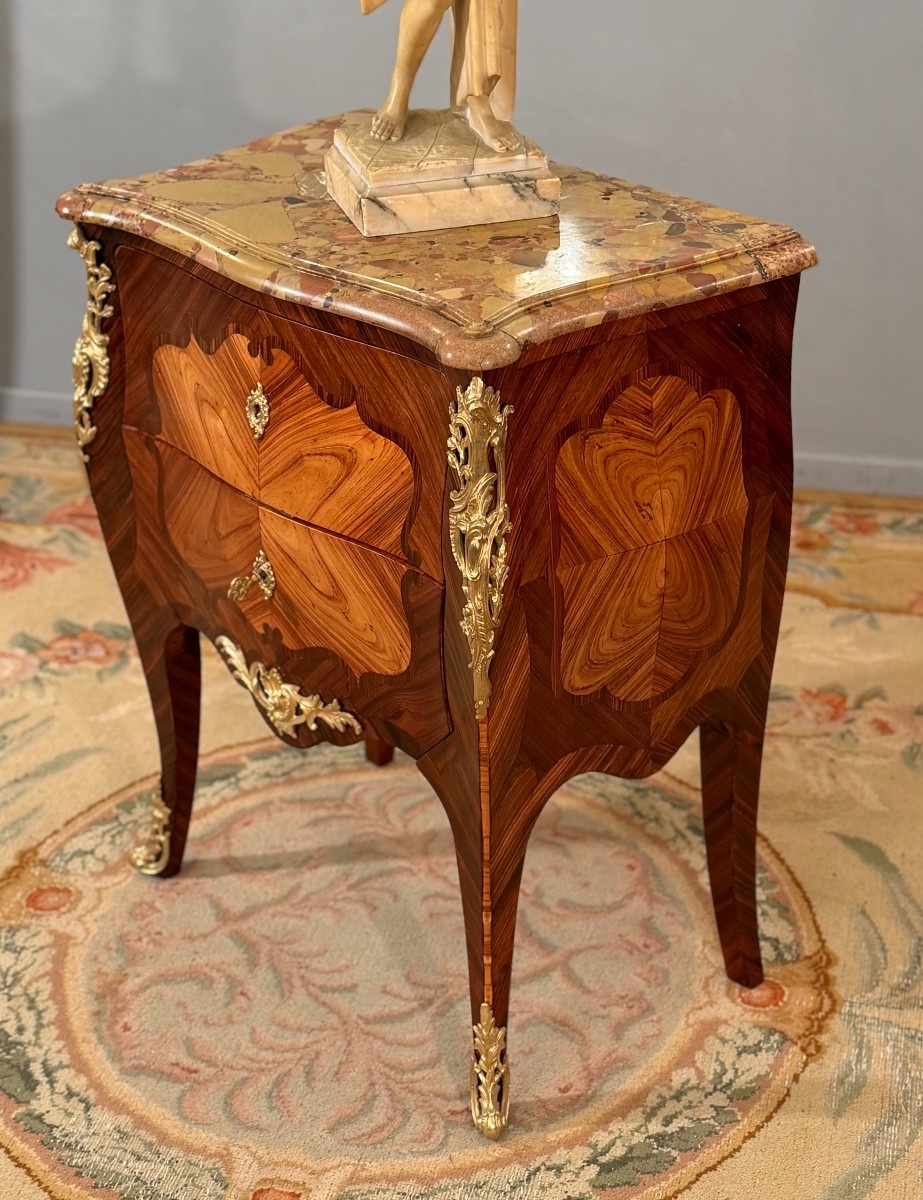 Denis Genty, Petite Commode d'Entre Deux Estampillée d'Epoque Louis XV, Vers 1760-photo-6