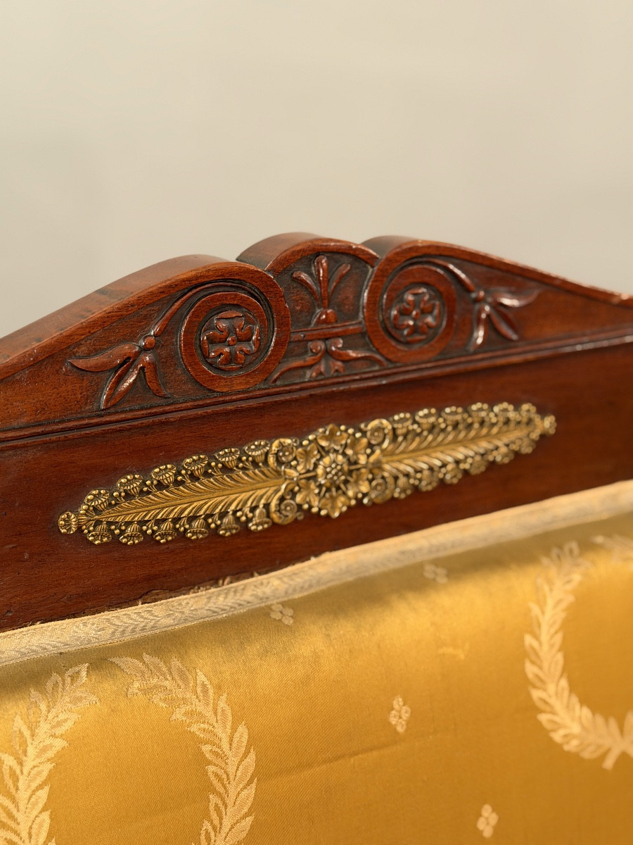 Jacob Desmalter, Paire de Fauteuils en Acajou Estampillés d'Epoque Empire, Vers 1810-photo-4