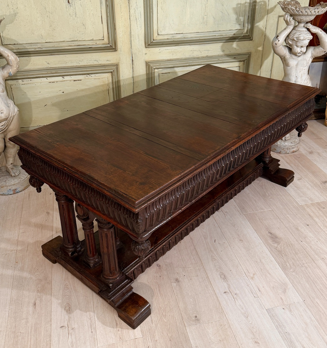 Large Renaissance-style Table d'Apparat 17th Century Period-photo-3