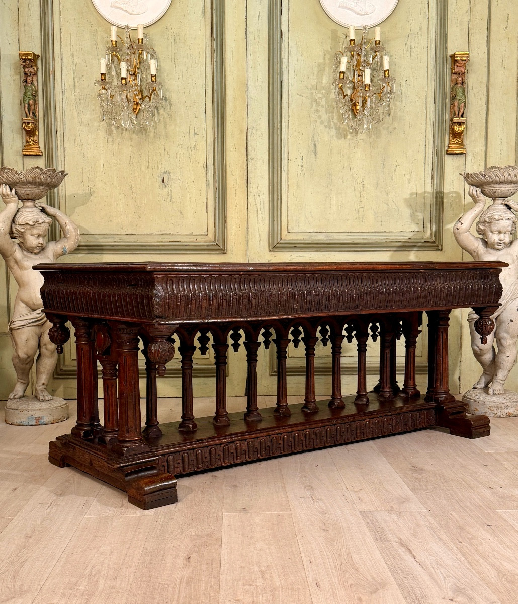 Large Renaissance-style Table d'Apparat 17th Century Period