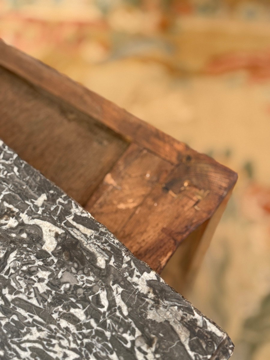Transition Louis XV Louis XVI Marquetry Chest Of Drawers Circa 1760-photo-3