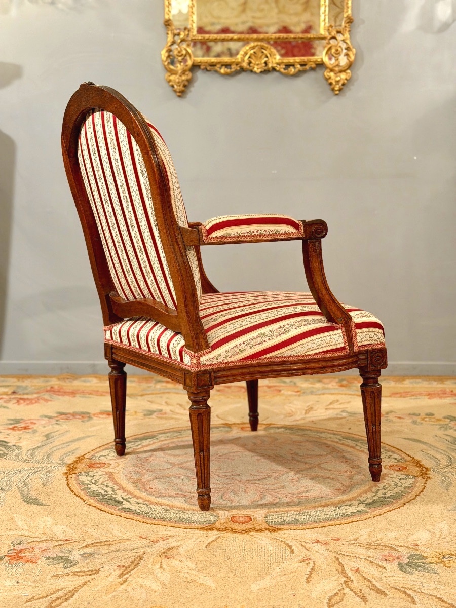 Large Louis XVI Period Fauteuil à La Reine, Circa 1780-photo-3