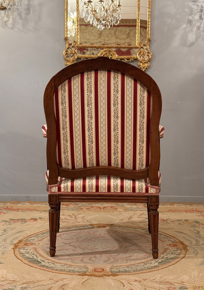 Large Louis XVI Period Fauteuil à La Reine, Circa 1780-photo-3