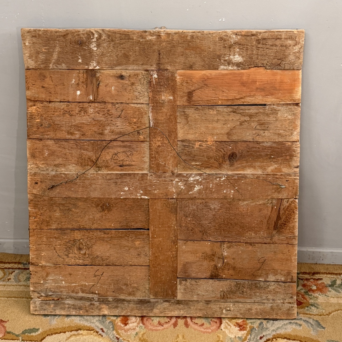 Miroir de Boiserie en Bois Laqué d'Epoque Régence, Vers 1720-photo-4