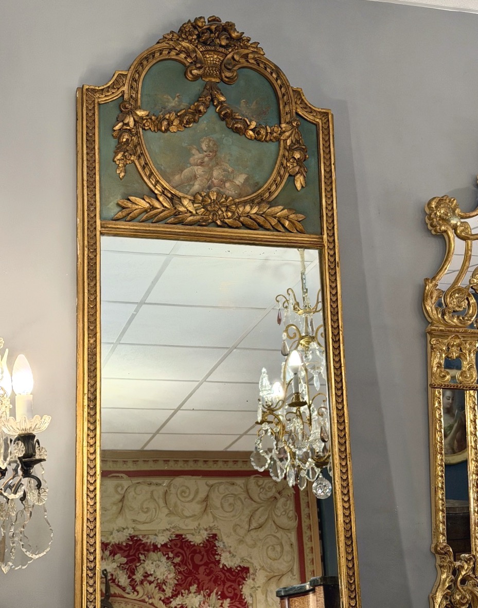 Trumeau en Bois Doré de Style Louis XVI, Epoque Napoléon III-photo-3