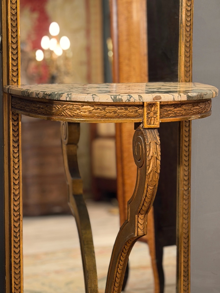 Trumeau en Bois Doré de Style Louis XVI, Epoque Napoléon III-photo-4