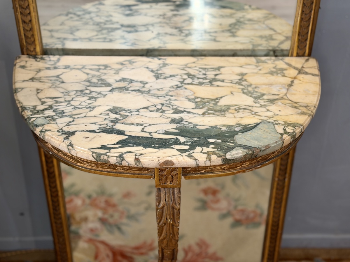 Trumeau en Bois Doré de Style Louis XVI, Epoque Napoléon III-photo-1