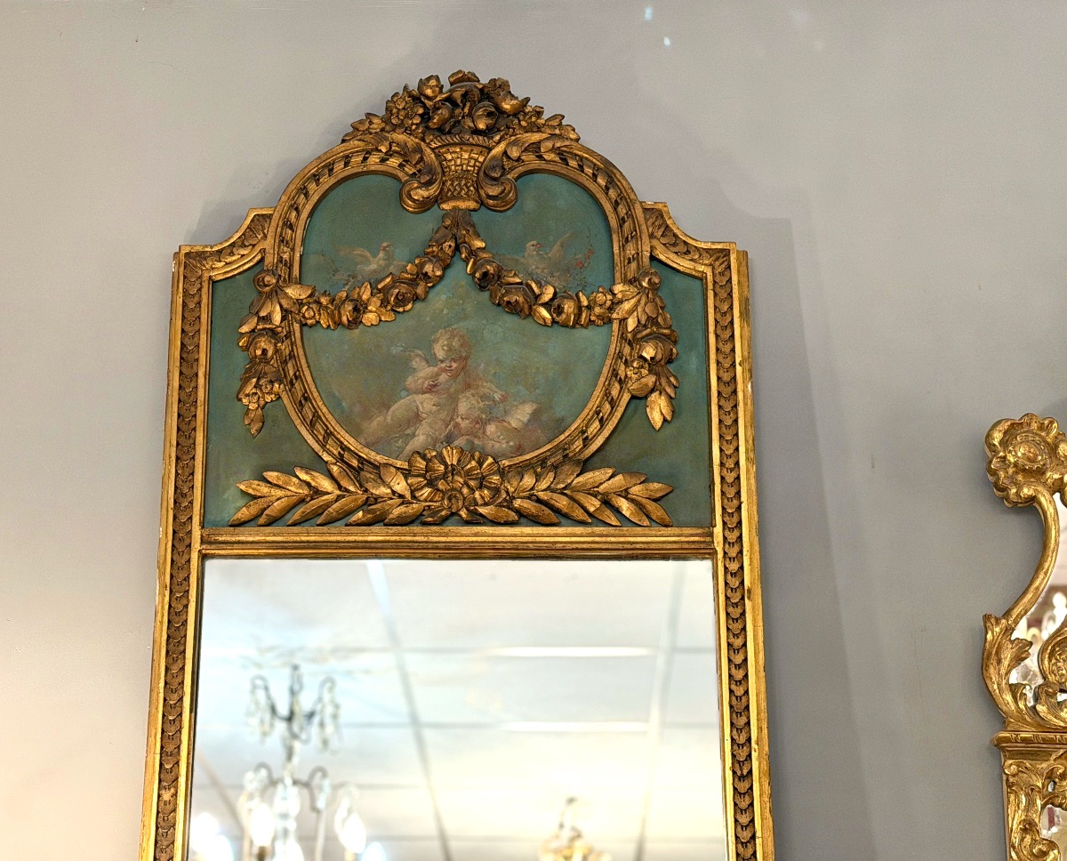 Trumeau en Bois Doré de Style Louis XVI, Epoque Napoléon III-photo-4