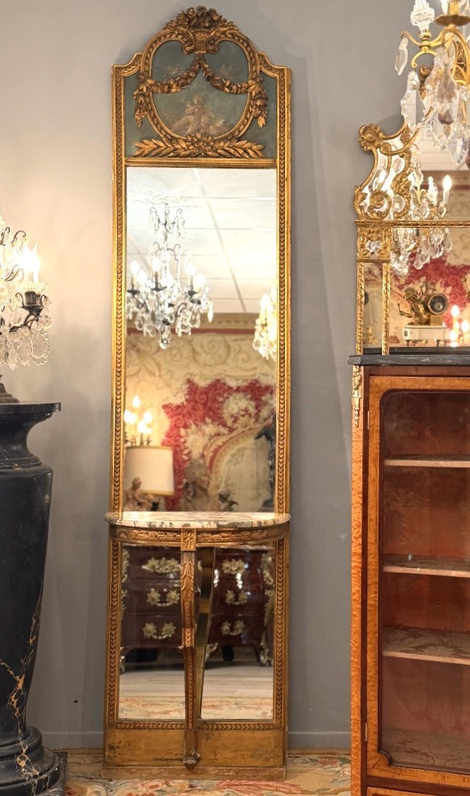 Trumeau en Bois Doré de Style Louis XVI, Epoque Napoléon III