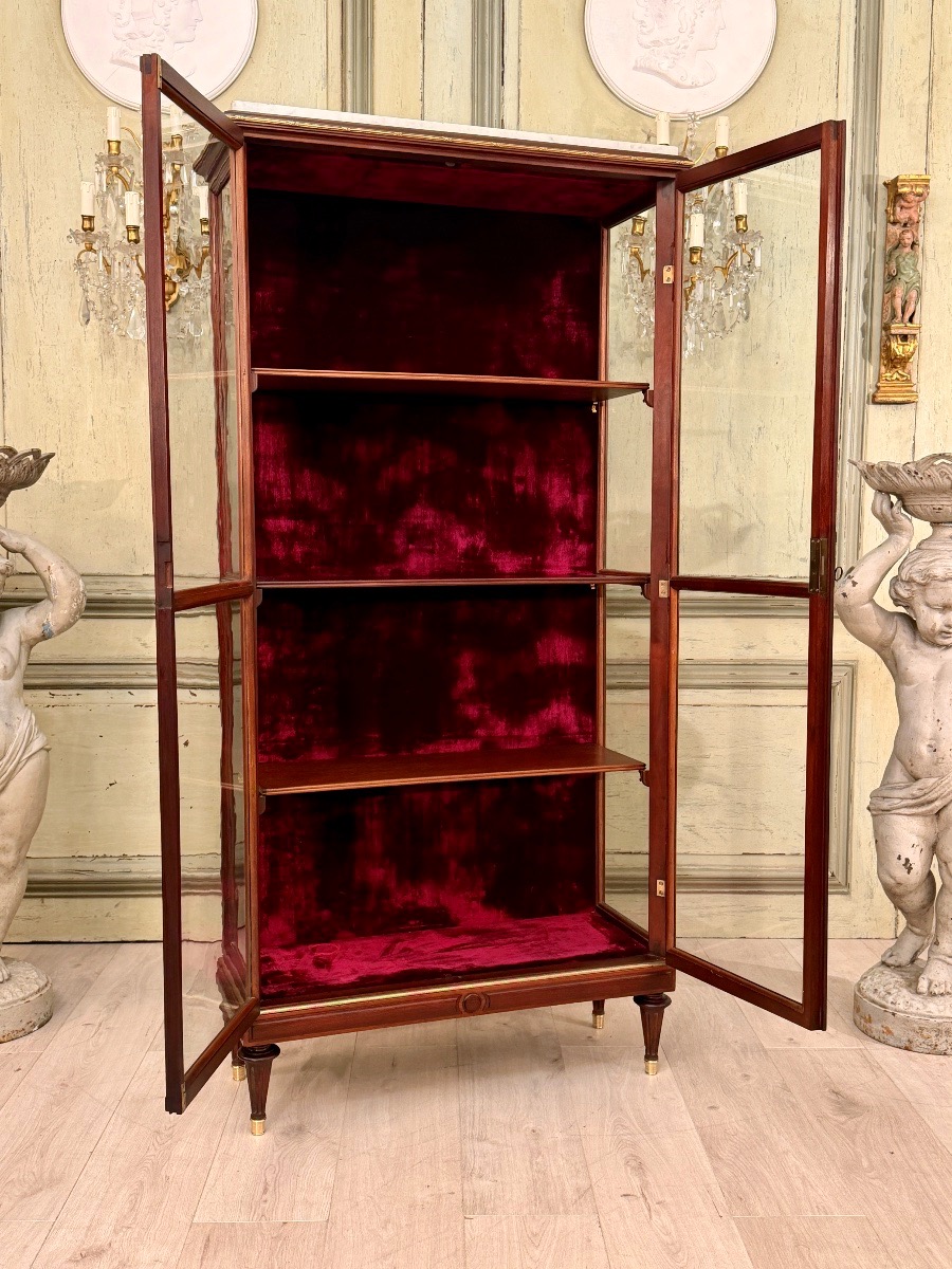 Vitrine de Présentation en Acajou de Style Louis XVI, XIXème Siècle-photo-6