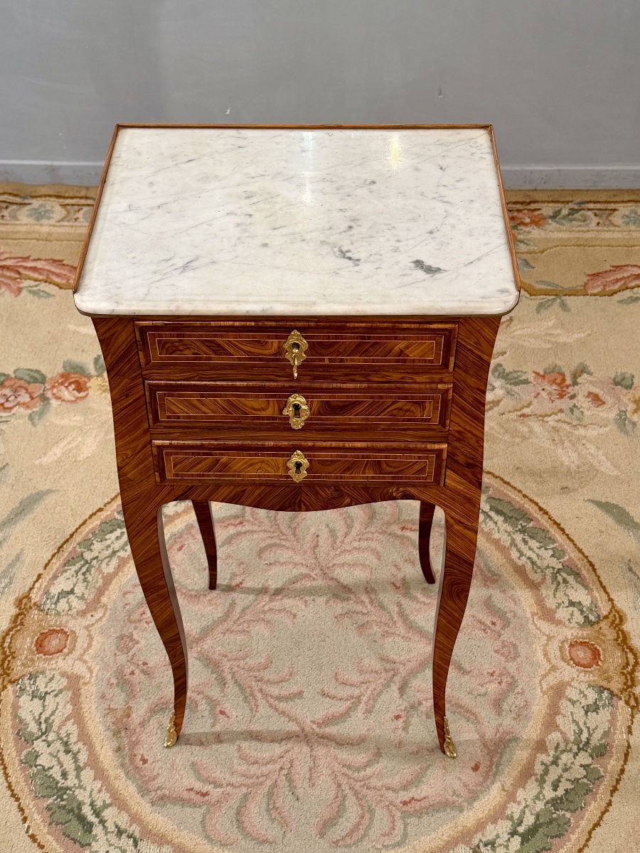 Sebastien VIE, Petite Table de Salon Estampillée d'Epoque Louis XV, XVIIIème-photo-2