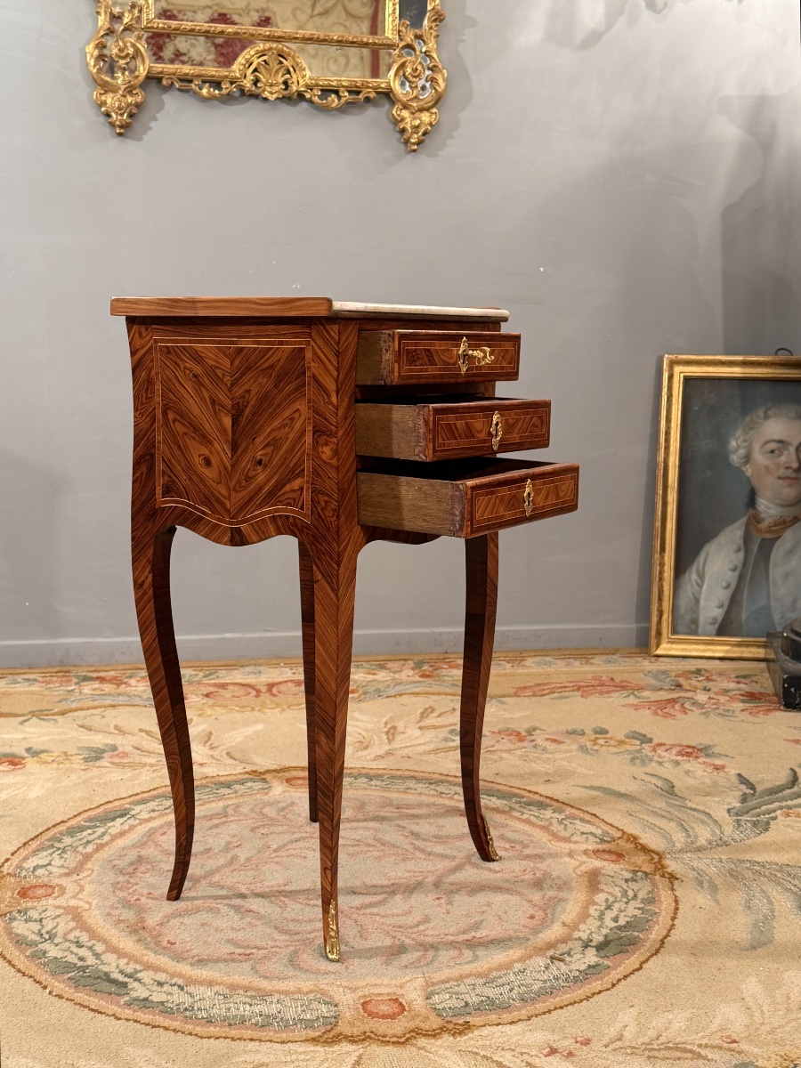 Sebastien VIE, Petite Table de Salon Estampillée d'Epoque Louis XV, XVIIIème-photo-2