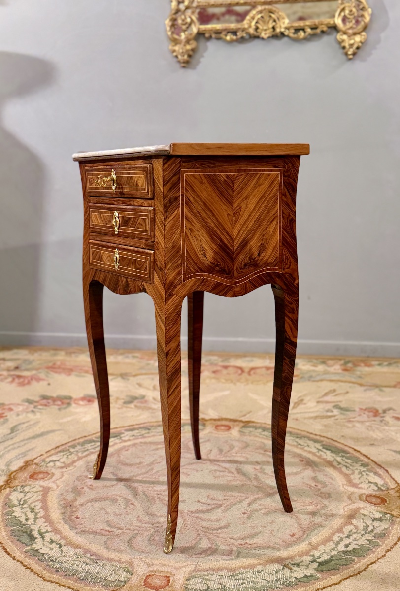 Sebastien VIE, Petite Table de Salon Estampillée d'Epoque Louis XV, XVIIIème-photo-3