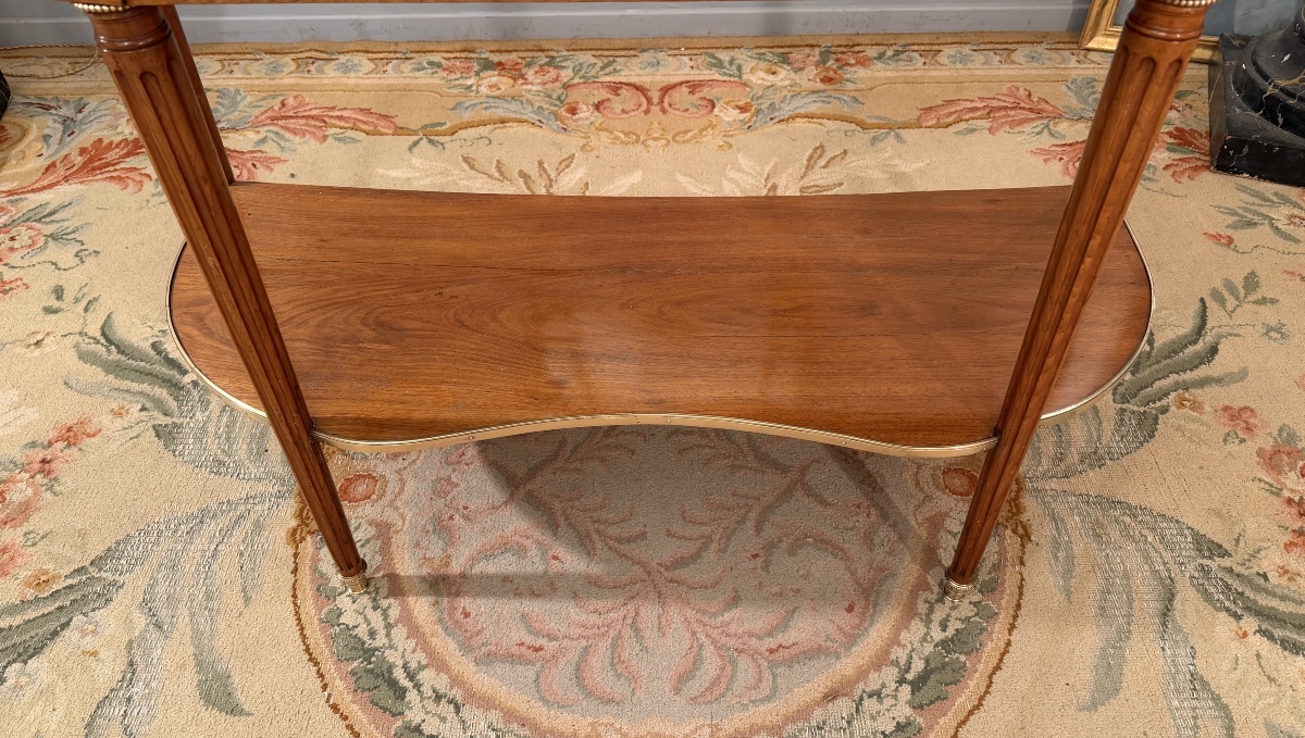 Fidelys Schey, Important Mahogany Console Stamped Louis XVI Period, Circa 1780-photo-2