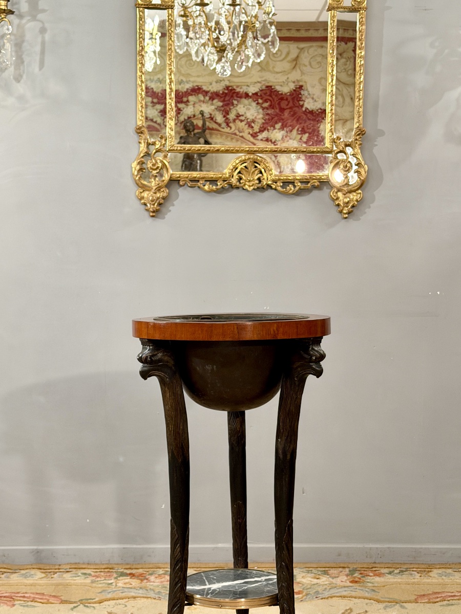 Consulat-period Mahogany Athenian-style Washbasin, Circa 1800-photo-3