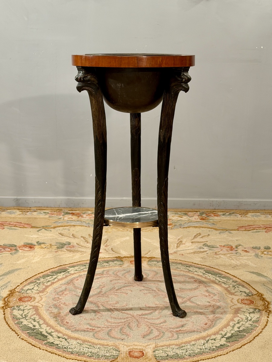 Consulat-period Mahogany Athenian-style Washbasin, Circa 1800-photo-4