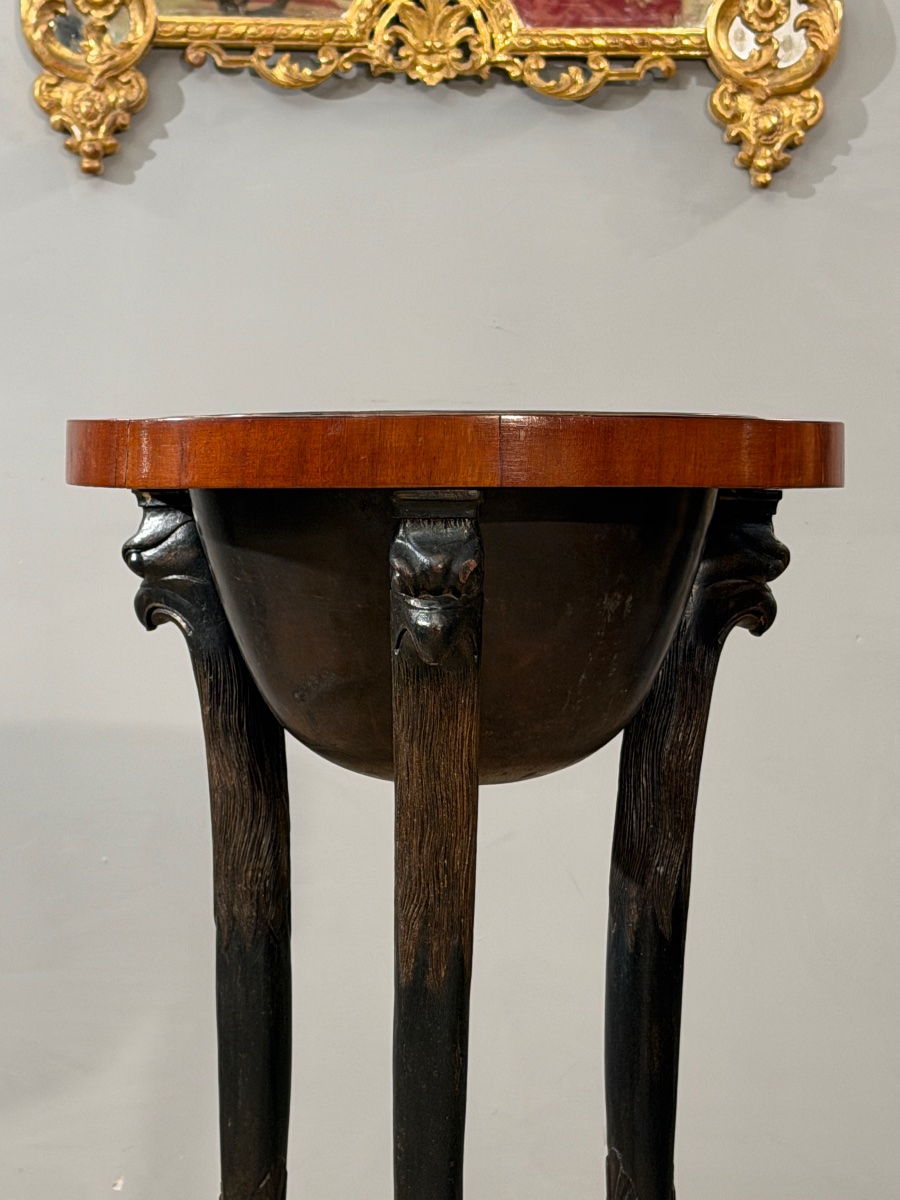 Consulat-period Mahogany Athenian-style Washbasin, Circa 1800-photo-4
