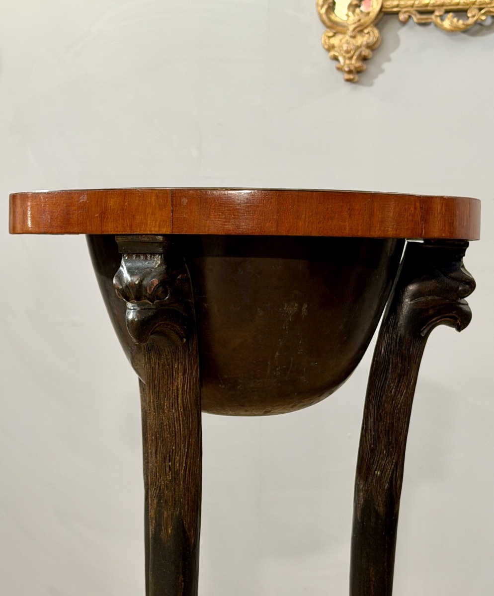 Consulat-period Mahogany Athenian-style Washbasin, Circa 1800-photo-6