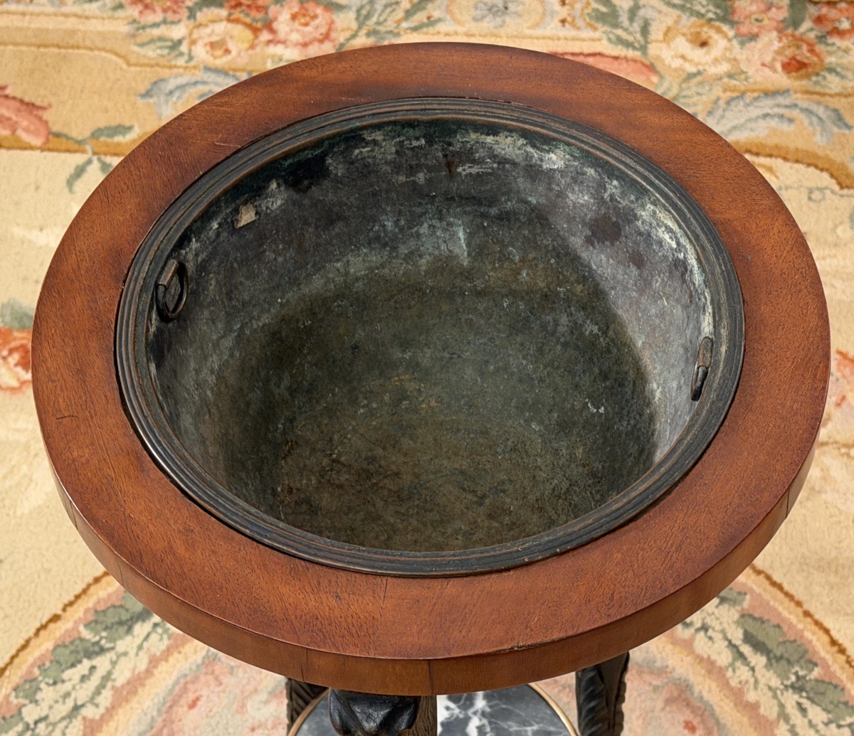Consulat-period Mahogany Athenian-style Washbasin, Circa 1800-photo-7