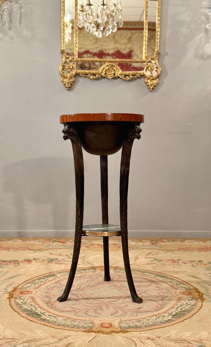 Consulat-period Mahogany Athenian-style Washbasin, Circa 1800