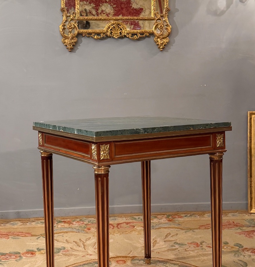 Louis XVI-style Coffee Table, Late 19th Century -photo-3