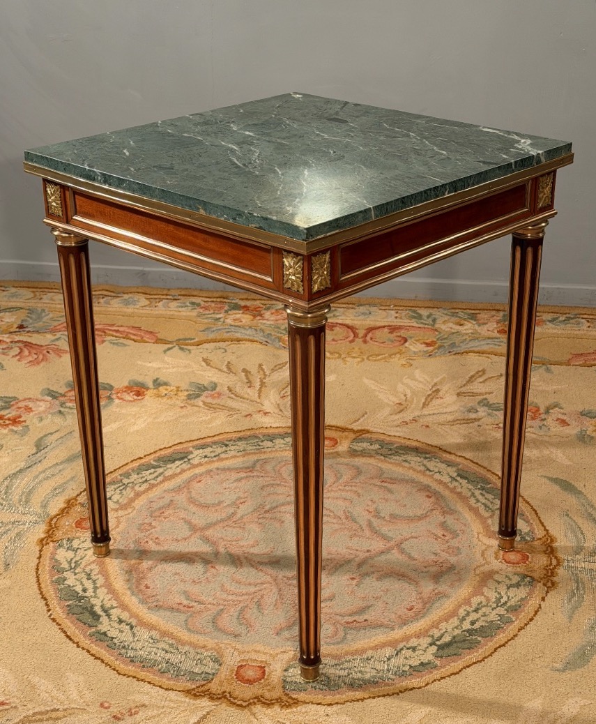 Louis XVI-style Coffee Table, Late 19th Century -photo-4