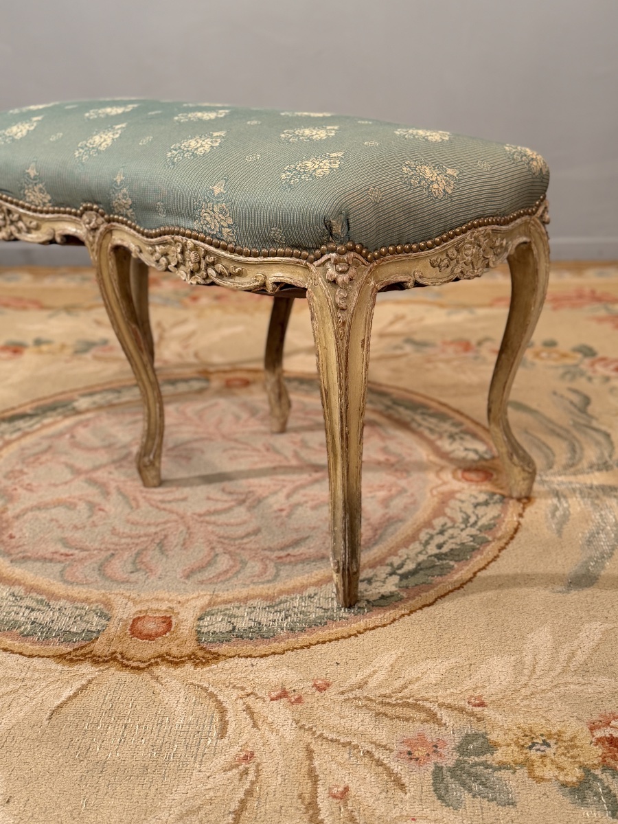 Banquette en Bois Laqué de Style Louis XV, XIXème-photo-2