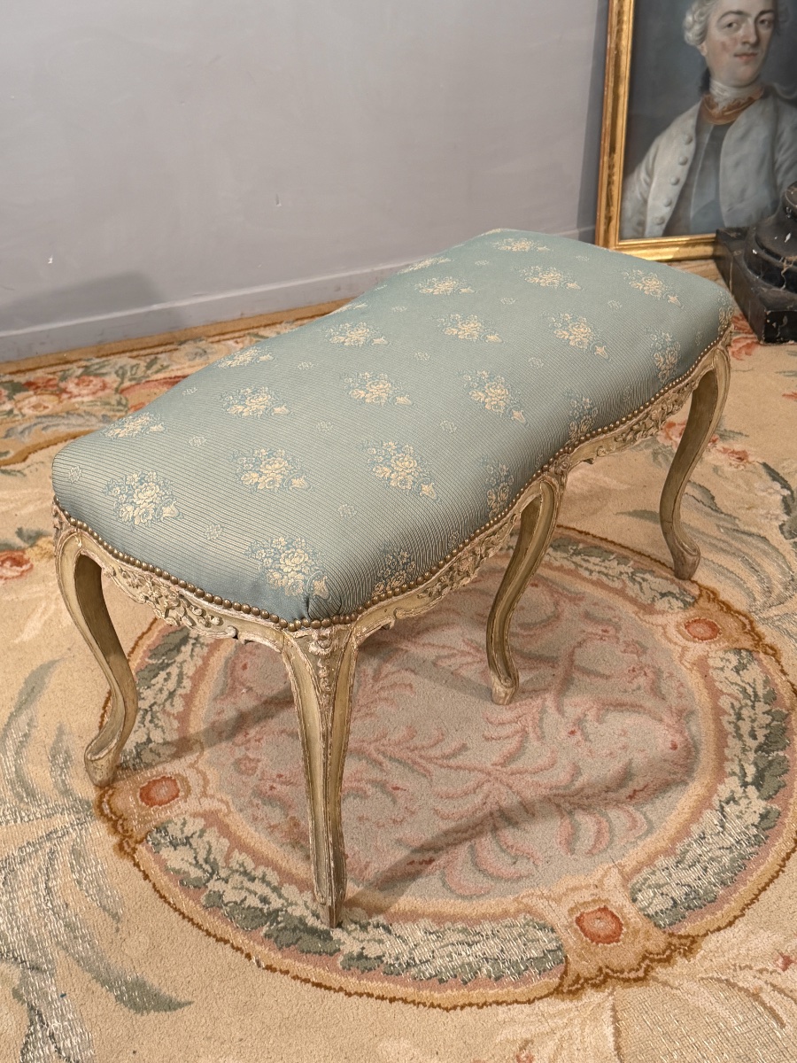 Banquette en Bois Laqué de Style Louis XV, XIXème-photo-5