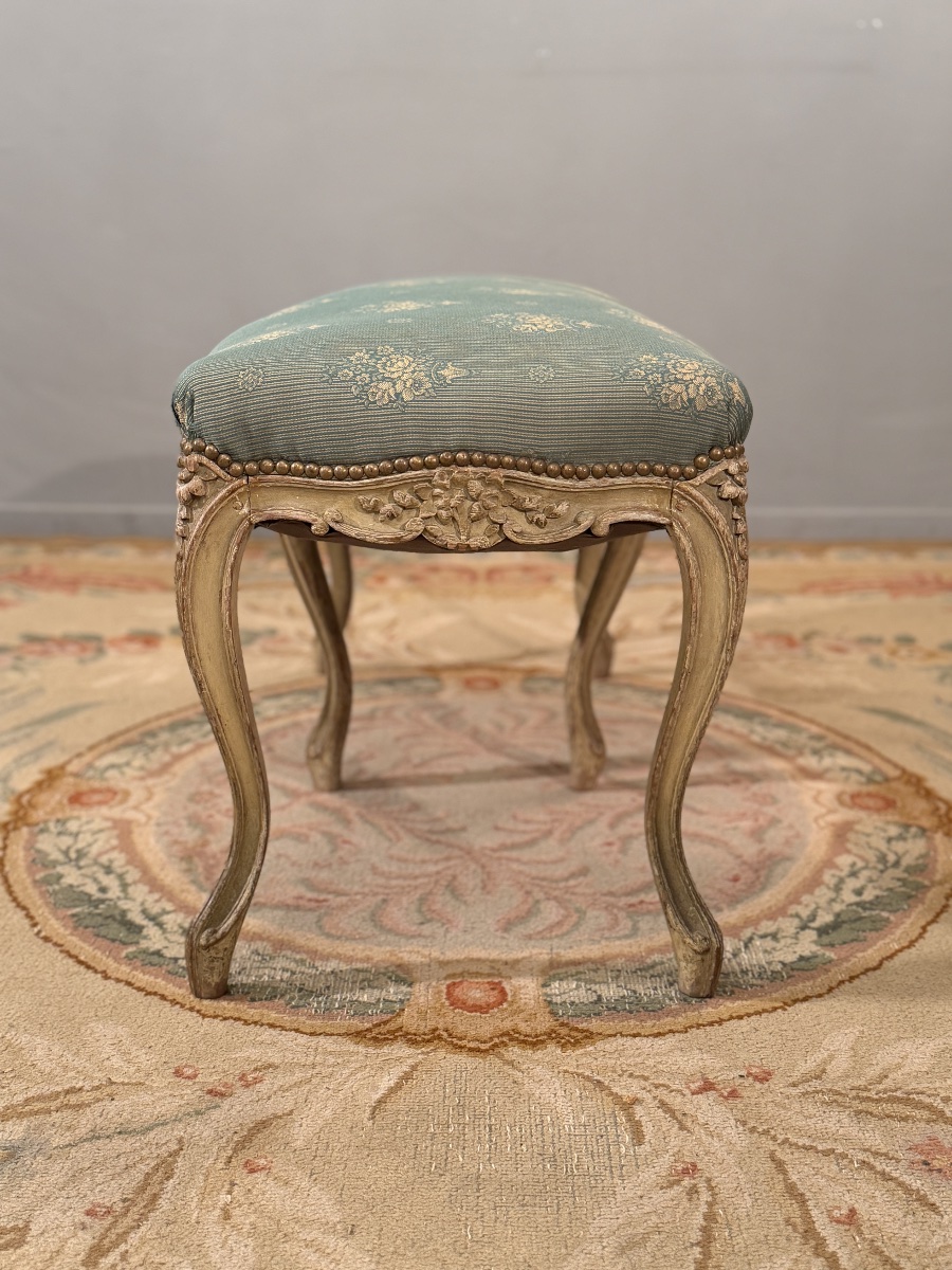 Banquette en Bois Laqué de Style Louis XV, XIXème-photo-6