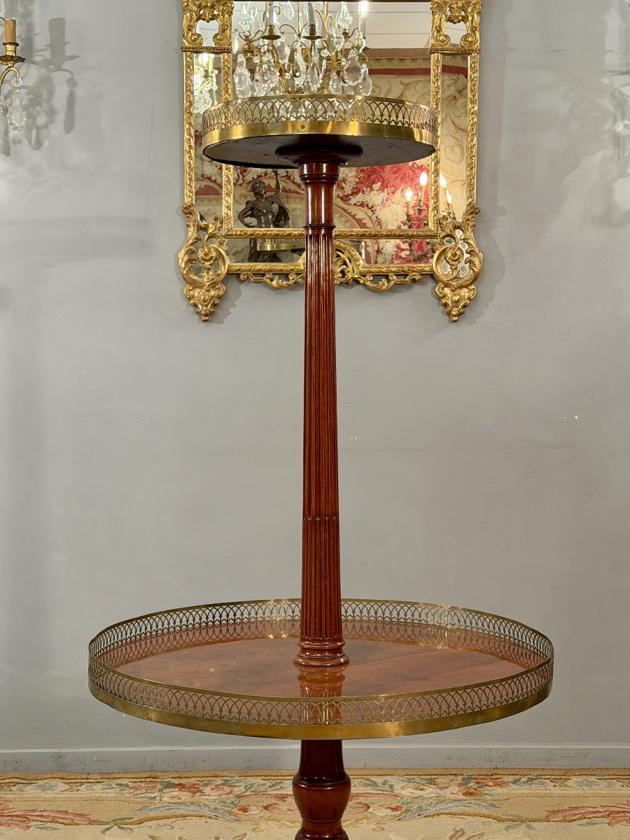 Important Serviteur Muet en Acajou d'Epoque Louis XVI, Vers 1780-photo-2