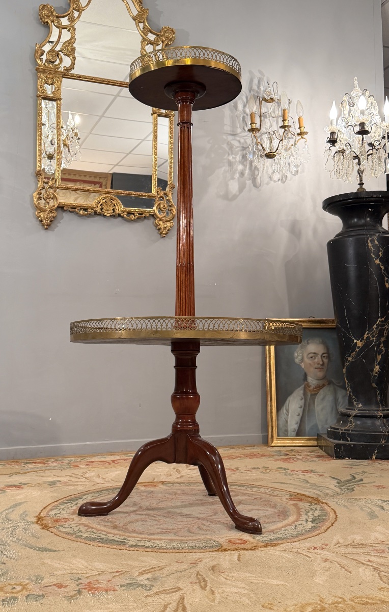 Important Serviteur Muet en Acajou d'Epoque Louis XVI, Vers 1780-photo-8